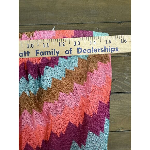 Love Reign Strapless Dress Vibrant Chevron Size Large - Picture 5 of 7